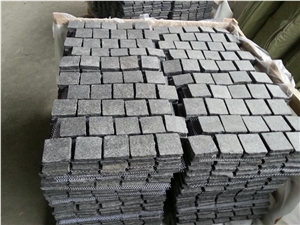 G684 Basalt Cube Stone Flamed