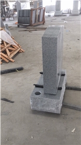 Granite G633 Grey Upright Headstones American Style