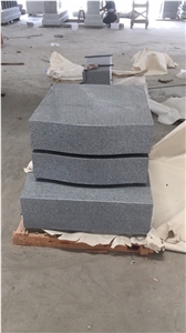 Granite G633 Grey Upright Headstones American Style