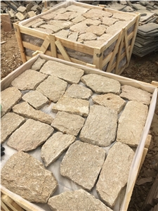 Tiger Skin Yellow Granite Crazy Random Size Loose Stone