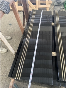 Vietnam Black Basalt Polished Steps