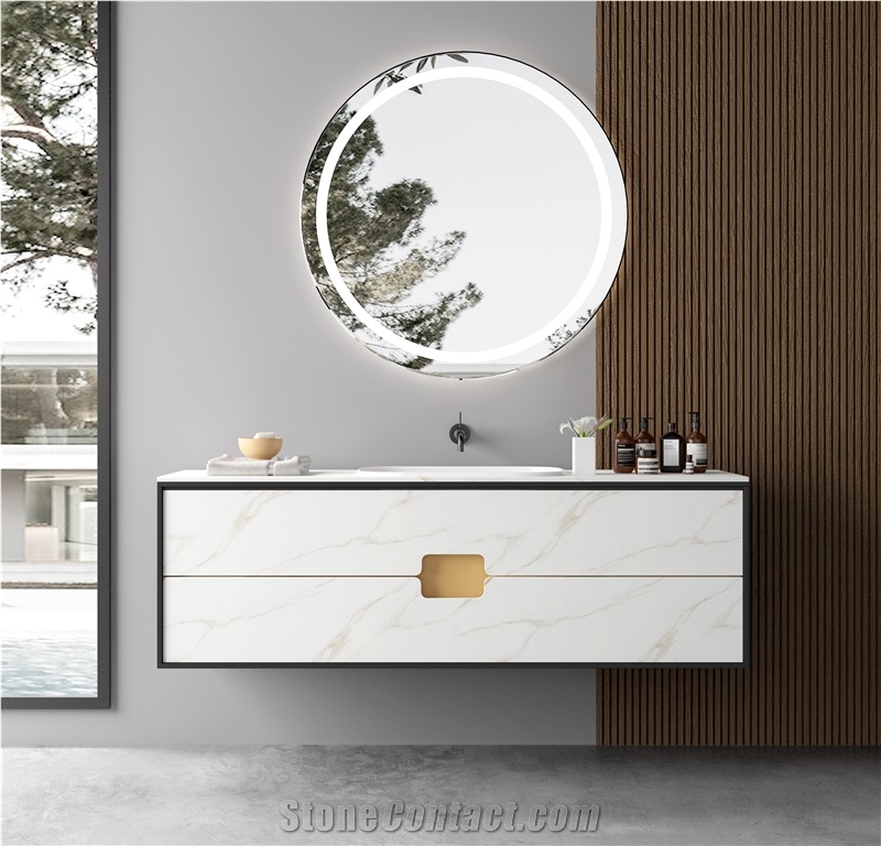 White Sintered Stone Wall Panels