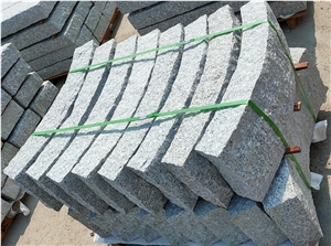 Arc Curve Granite Stone Kerbstone Garden Roadside Stone