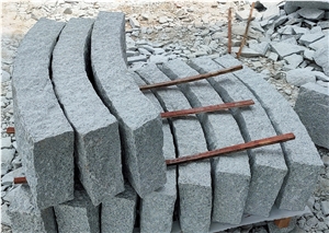 Arc Curve Granite Stone Kerbstone Garden Roadside Stone