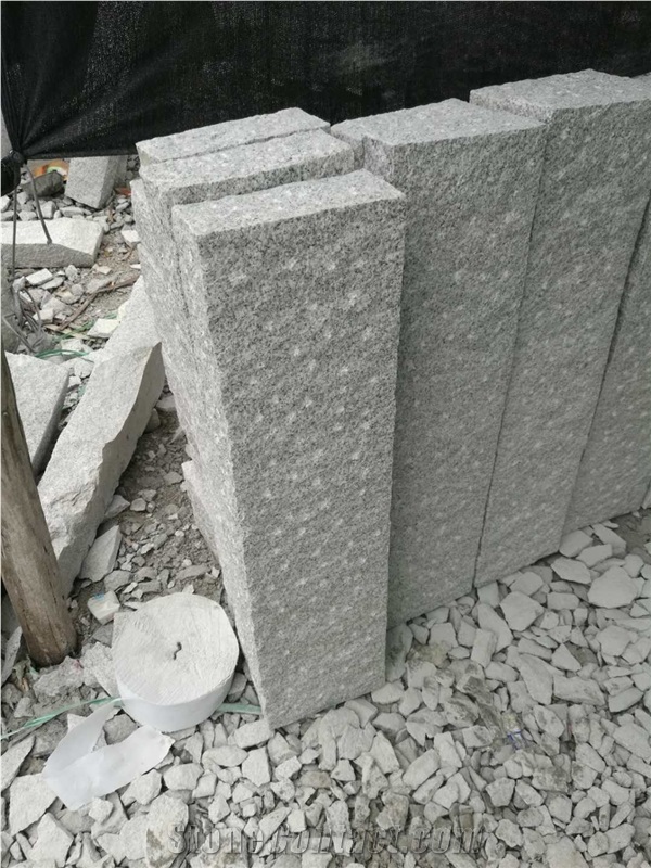 Cheap Pineapple Light Grey Granite Curbstone Kerbs Kerbstone