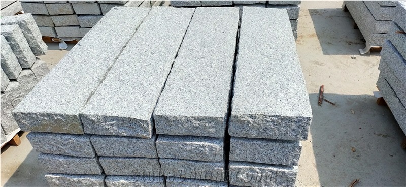 Cheap Pineapple Light Grey Granite Curbstone Kerbs Kerbstone