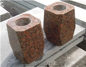 Funeral Accessories,Monumental Granite Vase For Tombstones