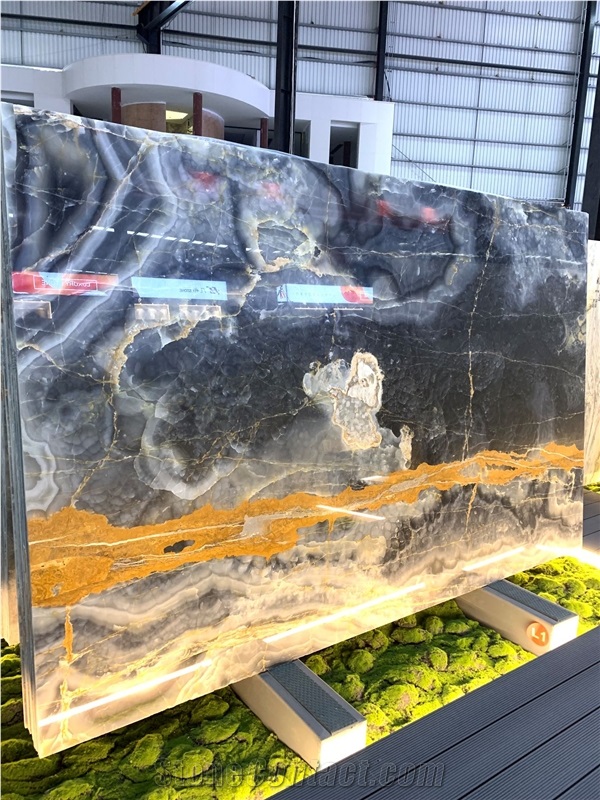 Green Grey Water Ink Onyx Jade Peacock Stone In China Market
