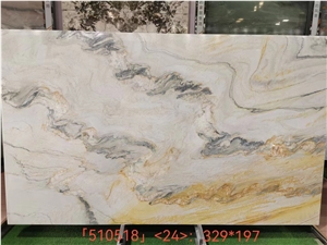 Ocean Wave Quartzite,Ocean Gold Silk Quartzite Background