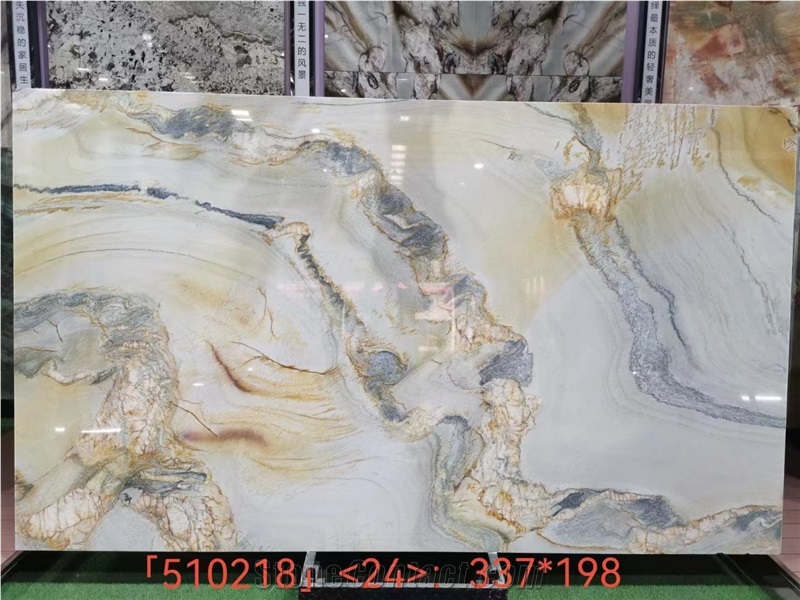 Ocean Wave Quartzite,Ocean Gold Silk Quartzite Background