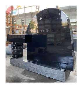 Absolute Jet Black Granite Custom Monument And Tombstone