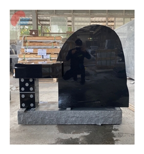 Absolute Jet Black Granite Custom Monument And Tombstone