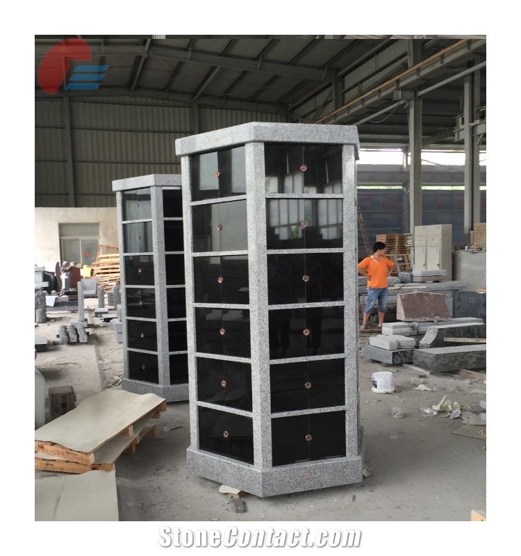 American Design Granite 72 Niche Columbarium For Cemetery