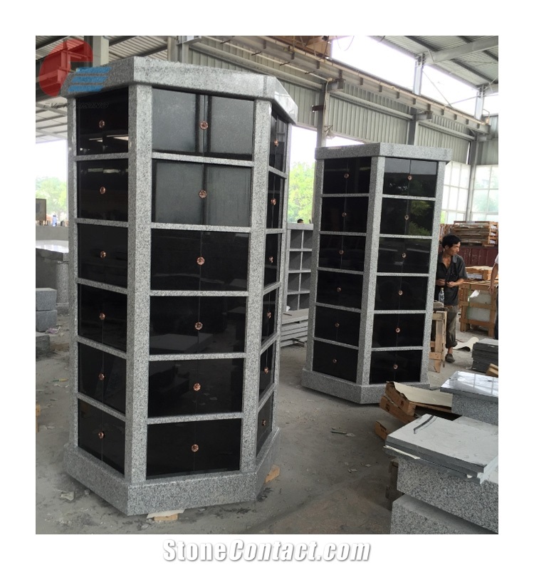 American Design Granite 72 Niche Columbarium For Cemetery