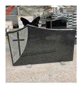 High Quality Polished Granite Headstone Cemetery Monument