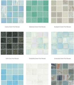 Istanbul Blue Bisazza Glass Pool Mosaic Tiles