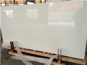 3Th Generation Pure Super White Nano Glass Crystallized Artificial Marble Slabs