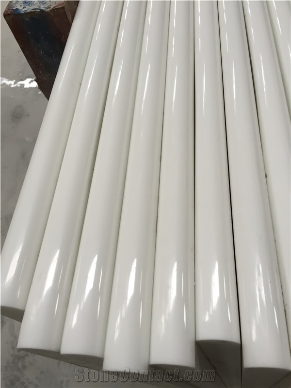 3Th Generation Pure Super White Nano Glass Crystallized Artificial Marble Slabs