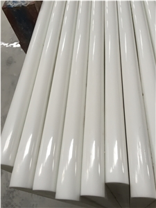 3Th Generation Pure Super White Nano Glass Crystallized Artificial Marble Slabs