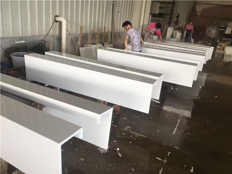 3Th Generation Pure Super White Nano Glass Crystallized Artificial Marble Slabs