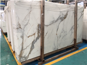 Nano Glass Golden Calacatta  Big Slabs