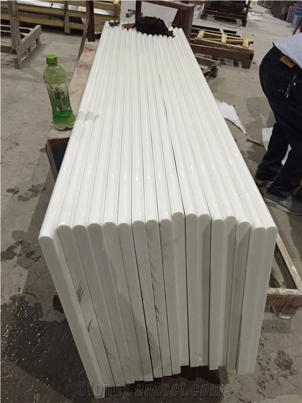 Pure White Nano Crystallized Glass Stone Slabs