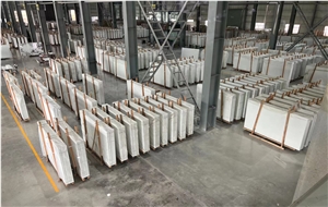 Pure White Nano Crystallized Glass Stone Slabs