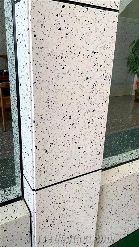 Terrazzo Tiles In Black/White/Grey
