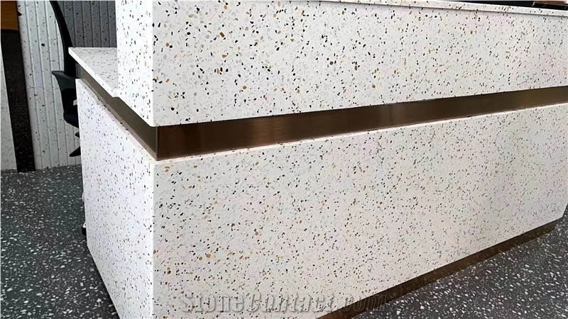 Terrazzo Tiles In Black/White/Grey