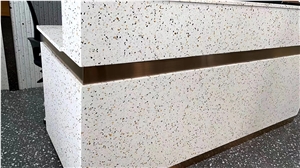 Terrazzo Tiles In Black/White/Grey