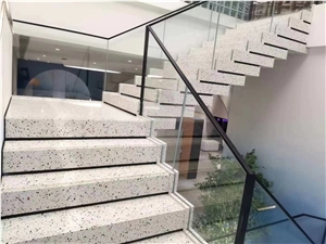 Terrazzo Tiles In Black/White/Grey