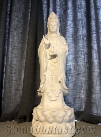 China White Marble Stone Religion Sculpture