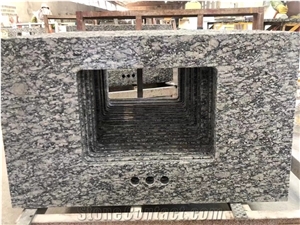 Chinese Sea Wave Spray White Custom Granite Countertop Chinese Sea Wave Spray White Custom Granite Countertop