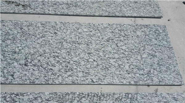 Chinese Sea Wave Spray White Custom Granite Countertop