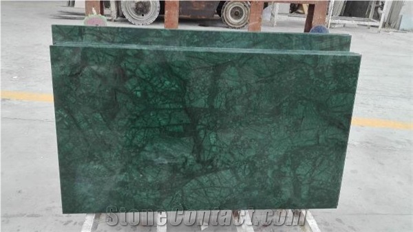 DARK GREEN Chinese Marble Tiles & Slabs
