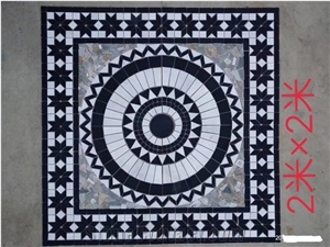 Stone Marble Meddallions For Hall Floor Tile