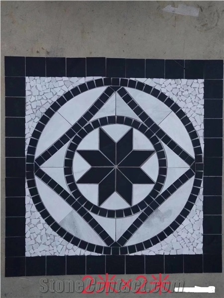 Stone Marble Meddallions For Hall Floor Tile
