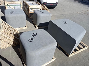 Black Granite Border Kerbs Stone Outdoor Border Coping