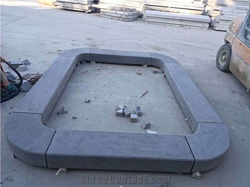 Black Granite Border Kerbs Stone Outdoor Border Coping