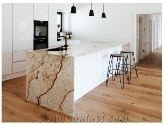 Vitoria Brown Granite Kitchen Countertop