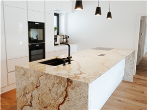 Vitoria Brown Granite Kitchen Countertop