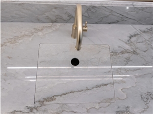 White Macaubas Quartzite Kitchen Countertop