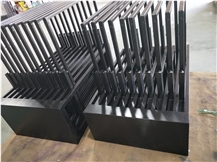 Large Slab Slide Rotating Display Stand Racks For 10 Panels