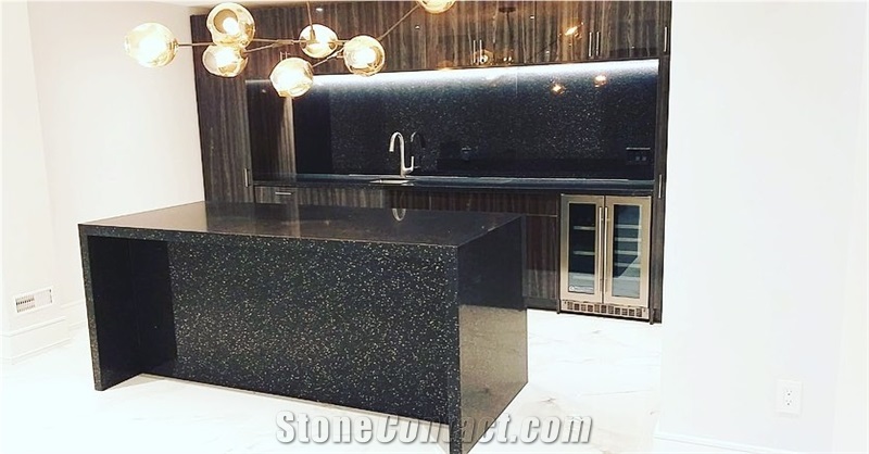 Artificial Dark Emperador Brown Quartz Slabs