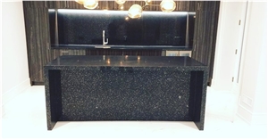 Artificial Dark Emperador Brown Quartz Slabs