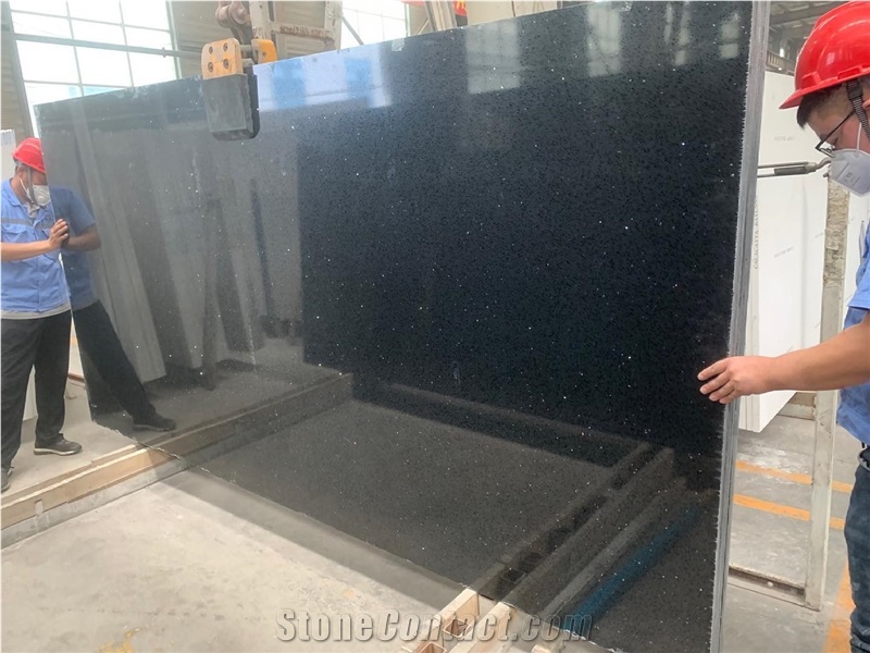 Artificial Dark Emperador Brown Quartz Slabs