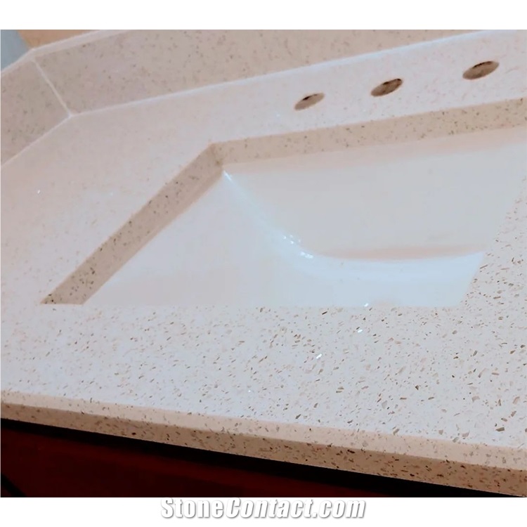 Crystal Artificial Quartz Stone Tile Slabs