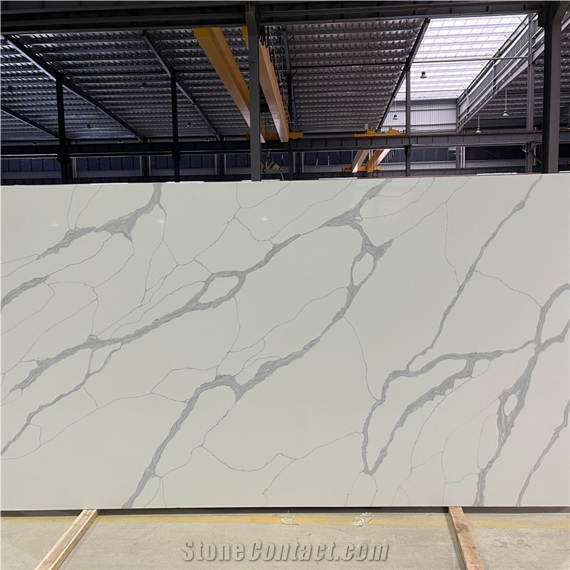 Factory Price Artificial Stone Calacatta Quartz Slabs