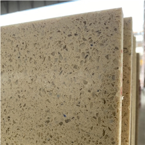 Gold Beige Quartz Stone Slab