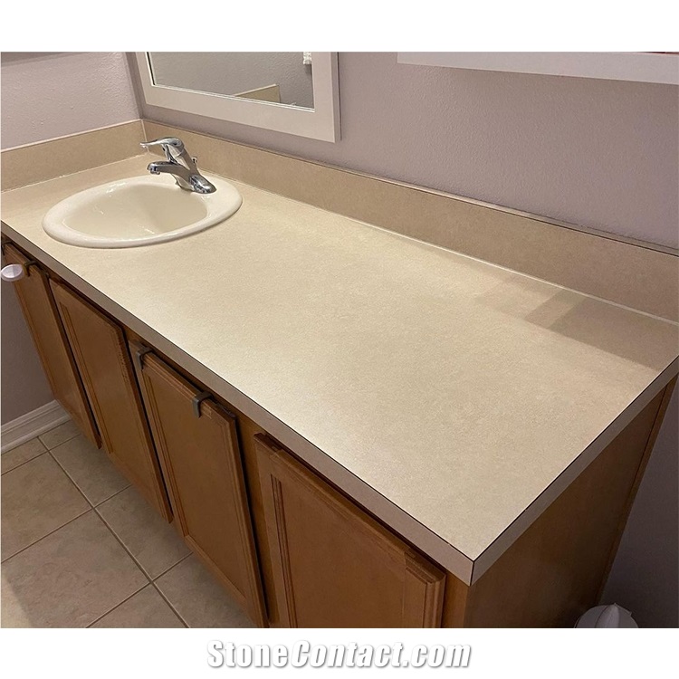Gold Beige Quartz Stone Slab